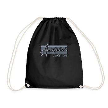 Génial depuis 1963 Anniversaire Vintage Cadeaux - Sac de sport léger - noir - Devant
