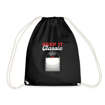 Restez classique. Pour les collectionneurs LP. - Sac de sport léger - noir - Devant