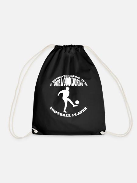 Football player Football Football coach Footballer - Drawstring Bag - black