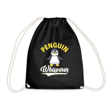 King Penguin Emperor Penguin Penguin Gift - Drawstring Bag - black - Front