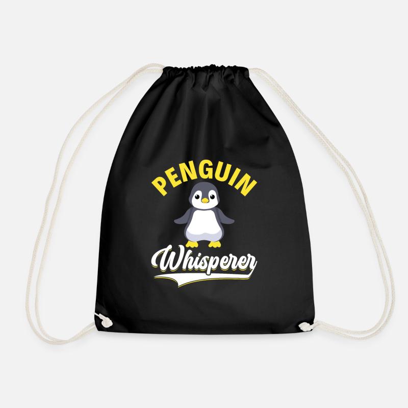 King Penguin Emperor Penguin Penguin Gift - Drawstring Bag - black
