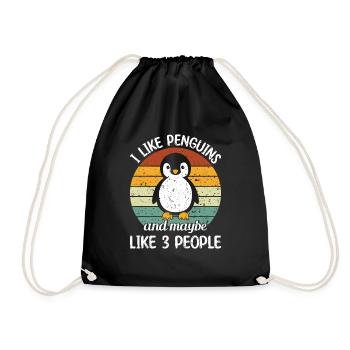King Penguin Emperor Penguin Penguin Gift - Sac de sport léger - noir - Devant