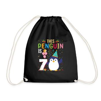 King Penguin Emperor Penguin Penguin Gift - Drawstring Bag - black - Front