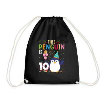 King Penguin Emperor Penguin Penguin Gift - Drawstring Bag - black - Front