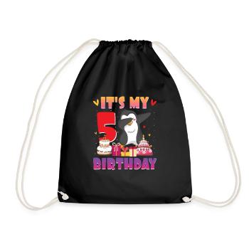 King Penguin Emperor Penguin Penguin Gift - Drawstring Bag - black - Front
