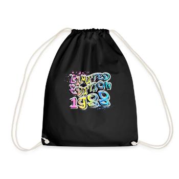Limited Edition 1988 Graffiti - Drawstring Bag - black - Front