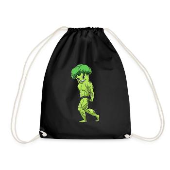 Brocoli Fitness Gym Motivation - Sac de sport léger - noir - Devant