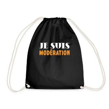 I Am Moderation Drink In Moderation Joking Beer - Turnbeutel - Schwarz - Vorne