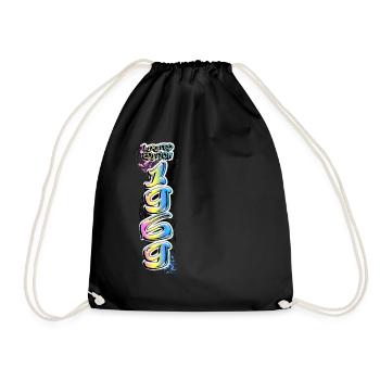 Limited Edition 1969 Graffiti - Drawstring Bag - black - Front