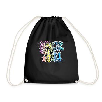 Limited Edition 1991 Graffiti - Drawstring Bag - black - Front