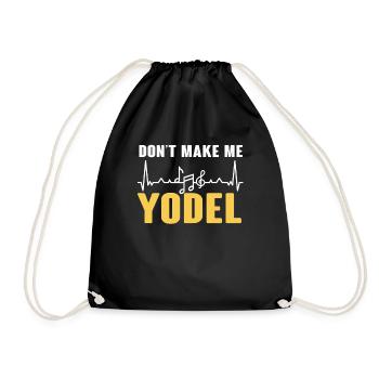 Yodel - Drawstring Bag - black - Front