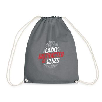 Espion détective privé enquêteur Détective Cadeau - Sac de sport léger - gris - Devant