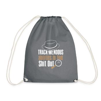 Espion détective privé enquêteur Détective Cadeau - Sac de sport léger - gris - Devant