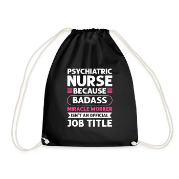 Infirmière psychiatrique Faiseur de miracles. - Sac de sport léger - noir - Devant