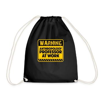 Anthropology Professor at work - Drawstring Bag - black - Front