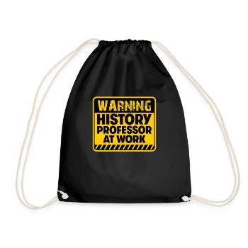Professeur d’histoire au travail - Sac de sport léger - noir - Devant