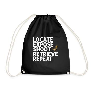 Cadeau d’amoureux des oiseaux de caille - Sac de sport léger - noir - Devant