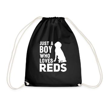 Redbone Coonhound Dog Gift - Drawstring Bag - black - Front