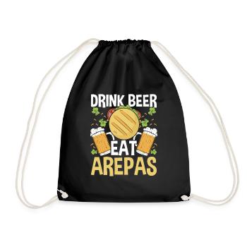Arepas Lover Beer Drinking Hispanic Heritage Month - Sac de sport léger - noir - Devant