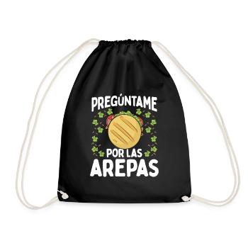 Arepas Lover Venezuelan Food Traditional Hispanic - Turnbeutel - Schwarz - Vorne
