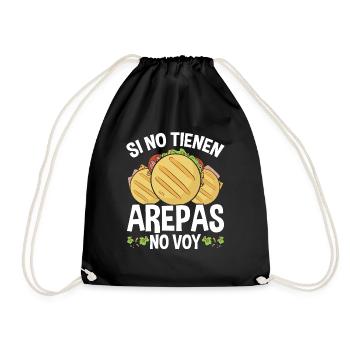 Arepas Lover Venezuela Food Traditional Hispanic - Turnbeutel - Schwarz - Vorne