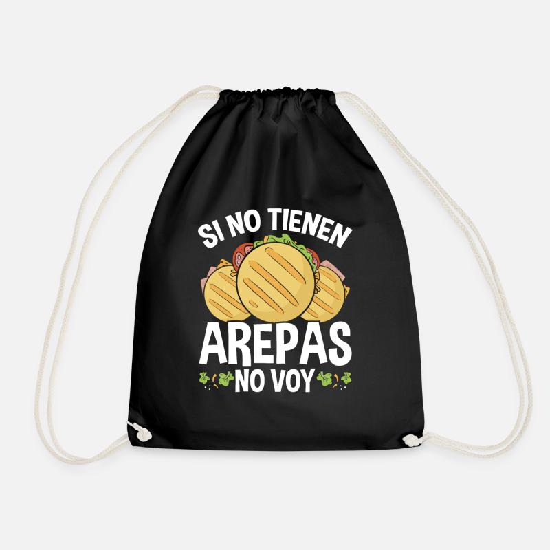 Arepas Lover Venezuela Food Traditional Hispanic - Turnbeutel - Schwarz