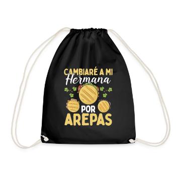 Arepas Lover Venezuelan Food Traditional Hispanic - Turnbeutel - Schwarz - Vorne