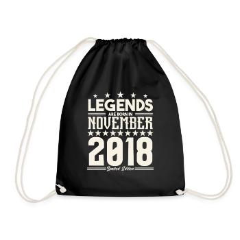 Legends Are Born In November 2018.Gift anniversary - Sac de sport léger - noir - Devant