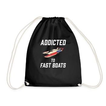 Drag Boat Racing I Drag Boat Driver Speedboat - Sac de sport léger - noir - Devant