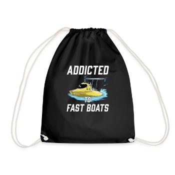 Drag Boat Racing I Drag Boat Driver Speedboat - Sac de sport léger - noir - Devant