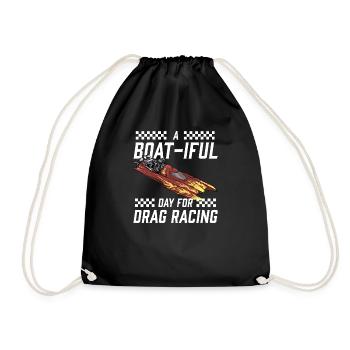 Drag Boat Racing I Drag Boat Driver Speedboat - Turnbeutel - Schwarz - Vorne