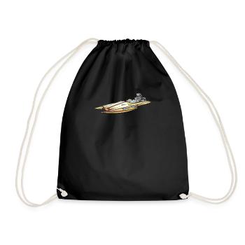 Drag Boat Racing I Drag Boat Driver Speedboat - Sac de sport léger - noir - Devant