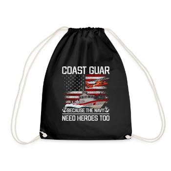 Mode de vie de la Garde côtière Positif Dire l’amour du héros - Sac de sport léger - noir - Devant