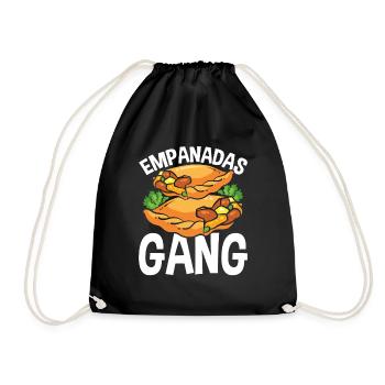 Empanada Maker Food Lover Empanadas Gang - Drawstring Bag - black - Front
