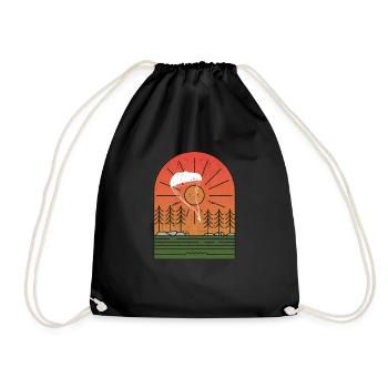 Cool Funny Skydiving Lover Fallschirmspringer Fall - Turnbeutel - Schwarz - Vorne