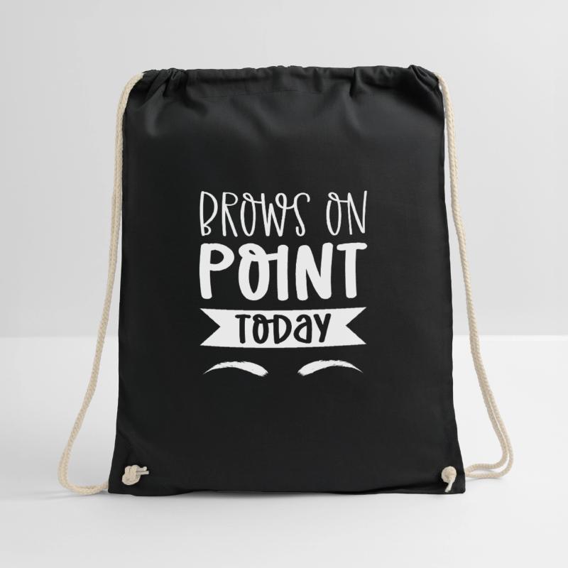 Brows On Point Today. Microblading eyebrow Drawstring Bag