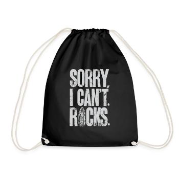 Rockhound Geology Rock Collecting Stone Collectors - Drawstring Bag - black - Front