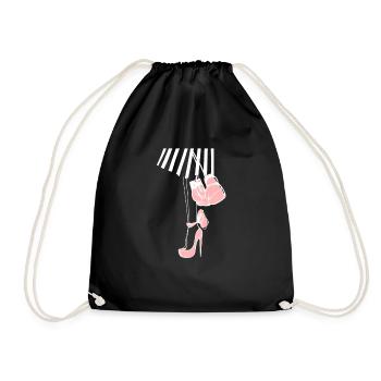 Cool Boxing Gloves And High Heels - Women Boxer - Turnbeutel - Schwarz - Vorne