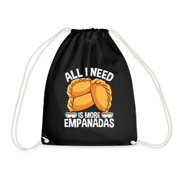 Empanada Lover Tout ce dont j'ai besoin, c'est plus d'hispanique latin - Sac de sport léger - noir - Devant
