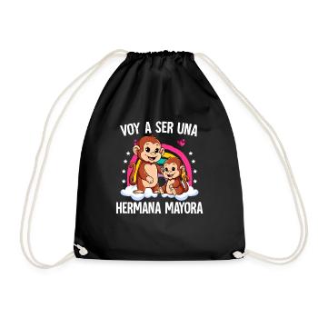 Je vais être Big Sister Mono - Sac de sport léger - noir - Devant
