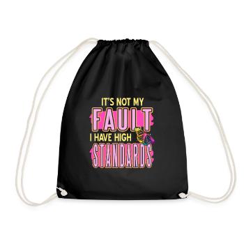 Ce n’est pas ma faute si j’ai des normes rétro élevées - Sac de sport léger - noir - Devant