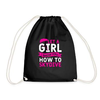 Parachutisme filles Laissez-vous être - Sac de sport léger - noir - Devant