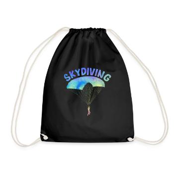 Skydiving Lovers Skydiving - Drawstring Bag - black - Front