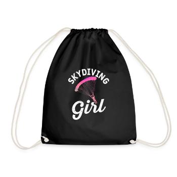 Parachutisme Filles Parachutistes Filles - Sac de sport léger - noir - Devant