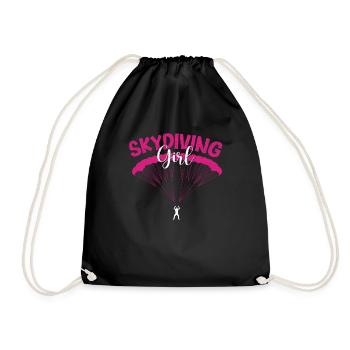 Parachutisme Filles Parachutistes Filles - Sac de sport léger - noir - Devant