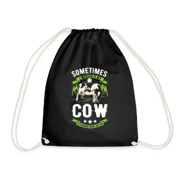 Vache Éleveur de bovins Fermier Vaches Fermier - Sac de sport léger - noir - Devant