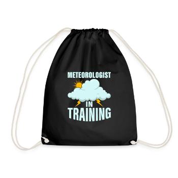 Meteorologist in Training Weather Meteorology - Drawstring Bag - black - Front