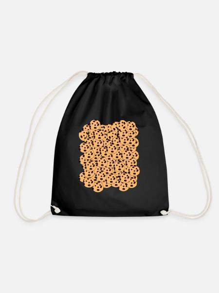 Cookies Christmas Chocolate Cookie - Drawstring Bag - black