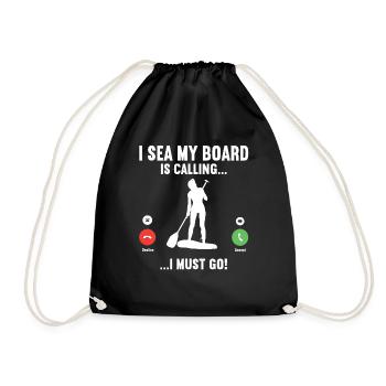 SUP Paddle Board Paddleboard - Sac de sport léger - noir - Devant