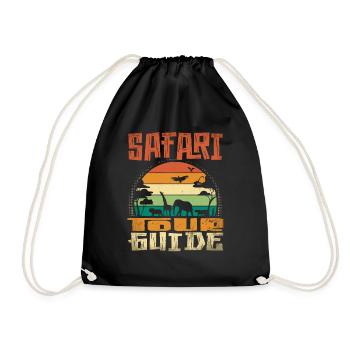 Safari Tour Guide - Turnbeutel - Schwarz - Vorne